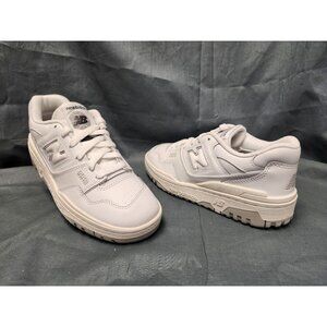 New Balance Boys 550 Athletic Sneakers GSB550PB White Grey Size 7 NEW IN BOX!